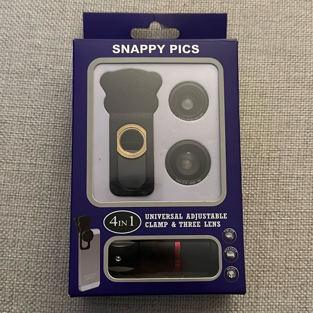 Universal phone camera lens